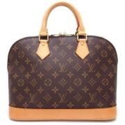 Pre-owned Canvas handbags Louis Vuitton Vintage , Brown , Dames