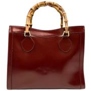 Pre-owned Leather gucci-bags Gucci Vintage , Red , Dames