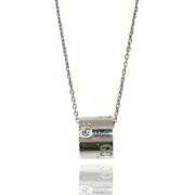 Pre-owned White Gold necklaces Gucci Vintage , Gray , Dames