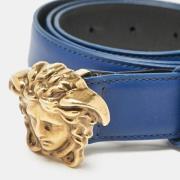 Pre-owned Leather belts Versace Pre-owned , Blue , Dames