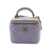 Pre-owned Canvas chanel-bags Chanel Vintage , Purple , Dames