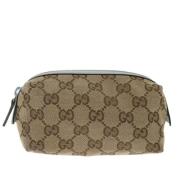 Pre-owned Canvas gucci-bags Gucci Vintage , Beige , Dames