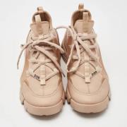 Pre-owned Rubber sneakers Dior Vintage , Beige , Dames