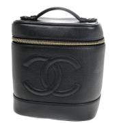 Pre-owned Leather chanel-bags Chanel Vintage , Black , Dames