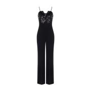 Elegant Jumpsuit Herfst Winter Collectie Rinascimento , Black , Dames