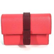 Pre-owned Leather wallets Loewe Pre-owned , Pink , Dames