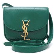 Pre-owned Leather crossbody-bags Yves Saint Laurent Vintage , Green , ...