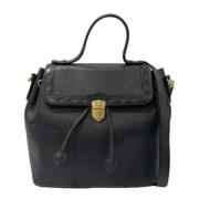 Pre-owned Leather handbags Yves Saint Laurent Vintage , Black , Dames