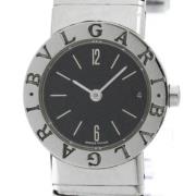 Pre-owned Stainless Steel watches Bvlgari Vintage , Black , Dames