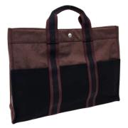 Pre-owned Canvas handbags Hermès Vintage , Black , Unisex