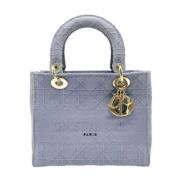 Pre-owned Canvas handbags Dior Vintage , Blue , Dames