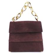 Pre-owned Leather shoulder-bags Salvatore Ferragamo Pre-owned , Brown ...