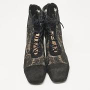 Pre-owned Lace boots Dior Vintage , Black , Dames