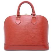 Pre-owned Canvas handbags Louis Vuitton Vintage , Red , Dames