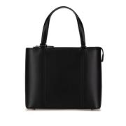 Pre-owned Leather handbags Burberry Vintage , Black , Dames