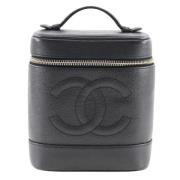 Pre-owned Leather chanel-bags Chanel Vintage , Black , Dames