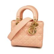 Pre-owned Leather dior-bags Dior Vintage , Pink , Dames