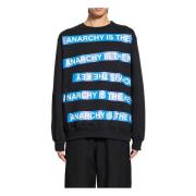 Anarchie Grafische Print Sweatshirt met Zakken Undercover , Black , He...