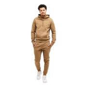 Bruin Hooded Trainingspak Heren Lacoste , Brown , Heren