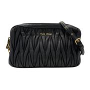 Pre-owned Leather shoulder-bags Miu Miu Pre-owned , Black , Dames