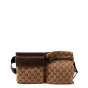 Pre-owned Canvas gucci-bags Gucci Vintage , Brown , Dames