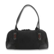 Pre-owned Canvas shoulder-bags Gucci Vintage , Black , Dames