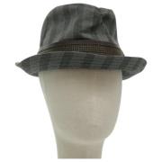 Pre-owned Cotton hats Louis Vuitton Vintage , Gray , Dames