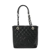 Pre-owned Leather chanel-bags Chanel Vintage , Black , Dames