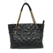 Pre-owned Leather chanel-bags Chanel Vintage , Black , Dames