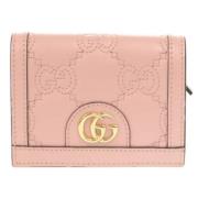 Pre-owned Leather wallets Gucci Vintage , Pink , Dames