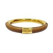 Pre-owned Metal bracelets Gucci Vintage , Yellow , Dames