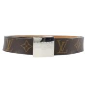 Pre-owned Canvas belts Louis Vuitton Vintage , Brown , Dames