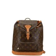 Pre-owned Canvas backpacks Louis Vuitton Vintage , Brown , Dames