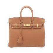 Pre-owned Leather handbags Hermès Vintage , Brown , Dames