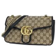 Pre-owned Canvas gucci-bags Gucci Vintage , Beige , Dames