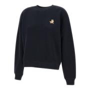 Zwarte Speedy Fox Sweatshirt Maison Kitsuné , Black , Dames