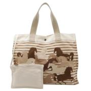 Pre-owned Canvas totes Hermès Vintage , Brown , Dames