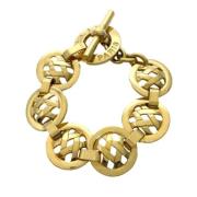 Pre-owned Metal bracelets Celine Vintage , Yellow , Dames