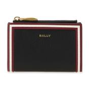 Klassieke Zwarte Leren Portemonnee Bally , Black , Dames