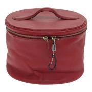 Pre-owned Leather handbags Hermès Vintage , Red , Dames