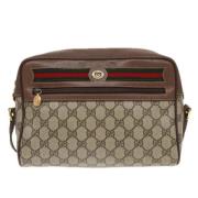 Pre-owned Canvas gucci-bags Gucci Vintage , Beige , Dames