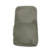 Pre-owned Leather louis-vuitton-bags Louis Vuitton Vintage , Gray , He...