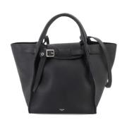 Pre-owned Leather shoulder-bags Celine Vintage , Black , Dames