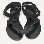 Pre-owned Suede sandals Dior Vintage , Black , Dames