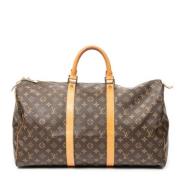 Pre-owned Canvas travel-bags Louis Vuitton Vintage , Brown , Dames