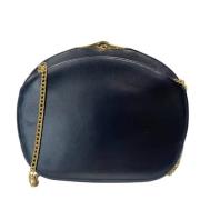 Pre-owned Leather shoulder-bags Cartier Vintage , Blue , Dames