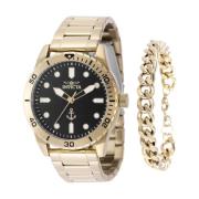 Ocean Voyage Quartz Horloge - Zwarte Wijzerplaat Invicta Watches , Yel...