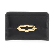 Luxe Leren Kaarthouder met Pimlico Lock Mulberry , Black , Dames