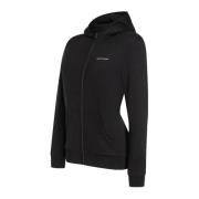 W Logo rits hoodie Peak Performance , Black , Heren