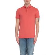 Tonal Logo Polo Shirt in Parijs Lacoste , Pink , Heren